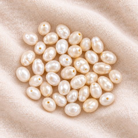 Oval rice freshwater pearls